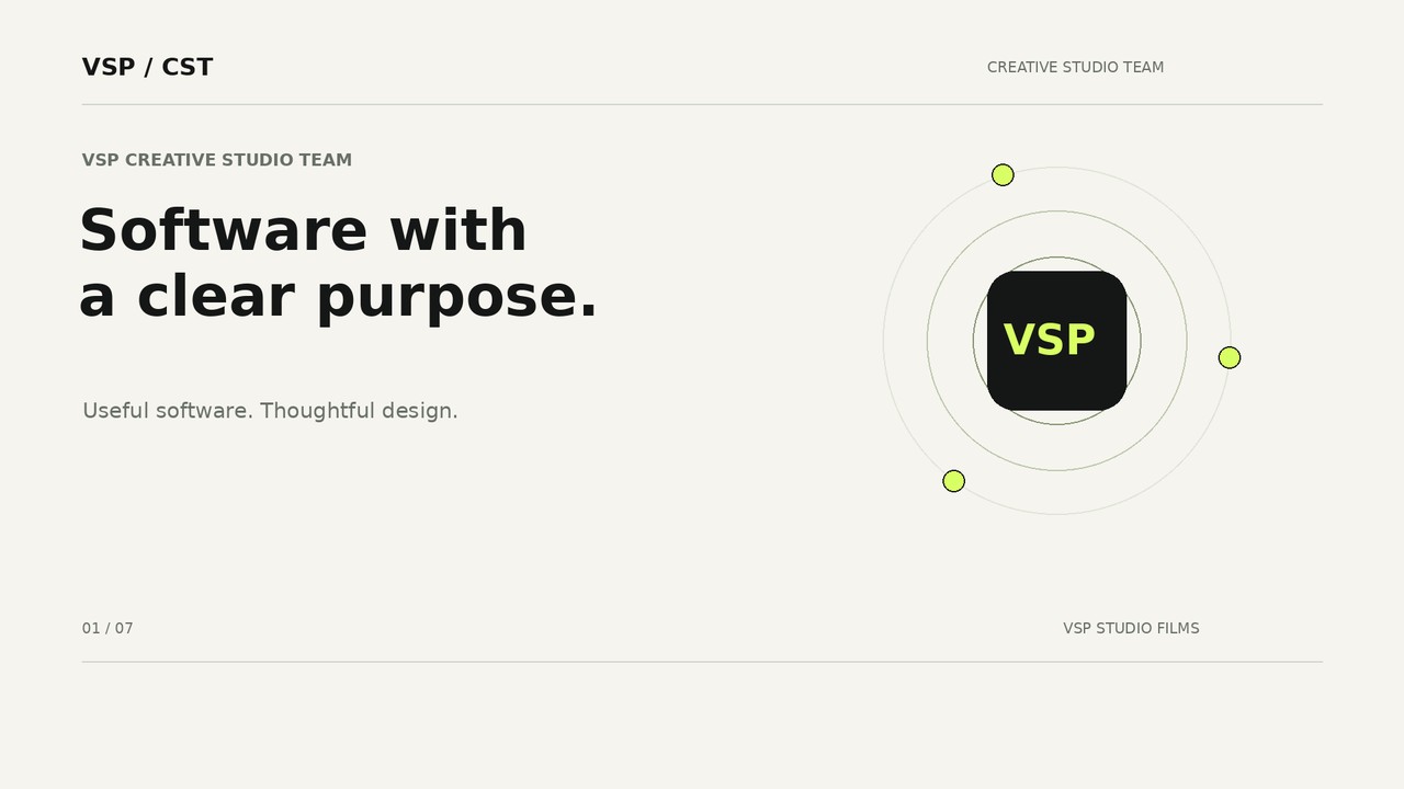 VSP Creative Studio Team studio introduction